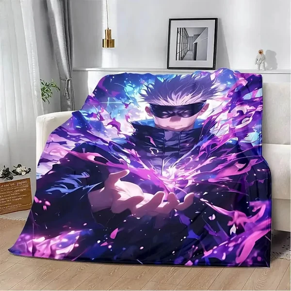 Environmentally Friendly Jujutsu Kaisen Satoru Gojo Throw Blanket Smart