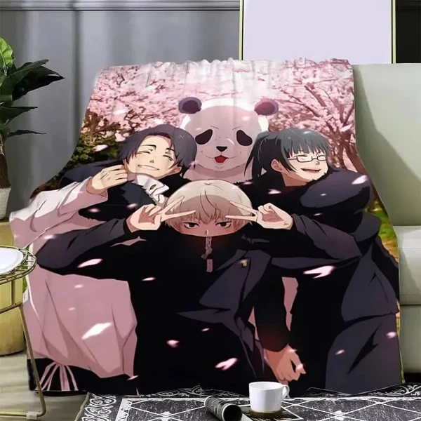Fine Jujutsu Kaisen Toge Inumaki amp Panda Throw Blanket Clean