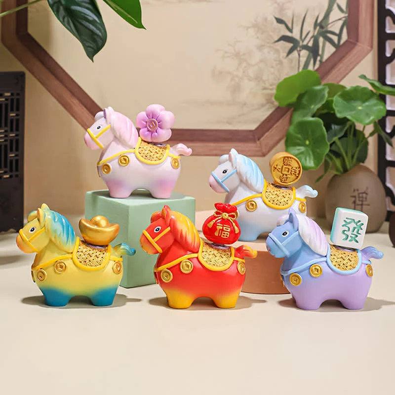 Easy-to-Use Ownkoti Adorable Pony Resin Decorative Ornament Dependable