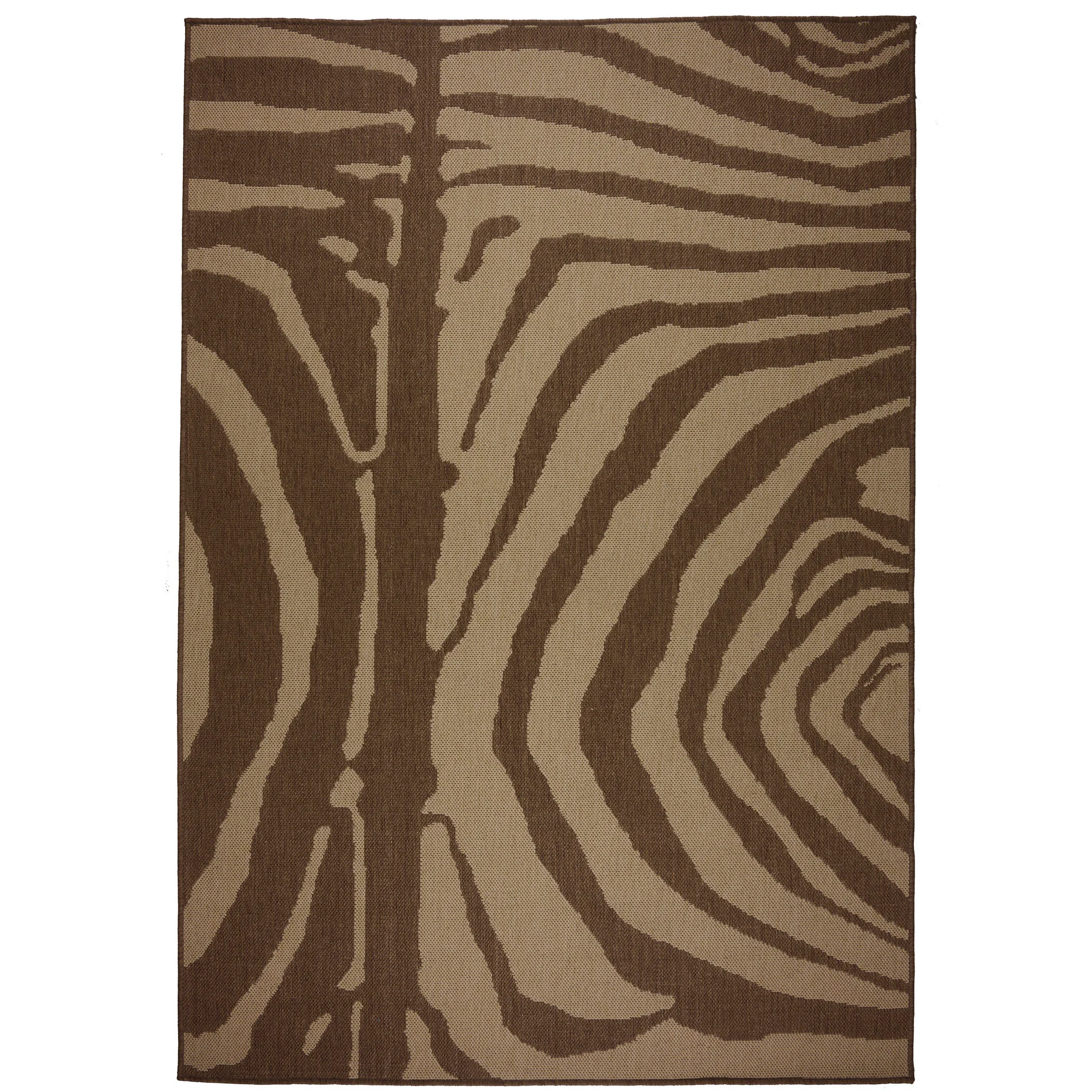 Traditional Cape Town Brown Rug Relaxed