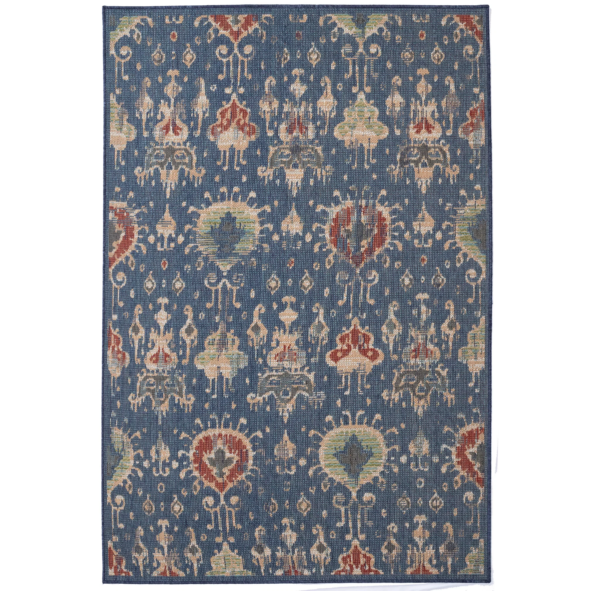 Detailed Captiva Rug – Ikat Navy Top-Quality