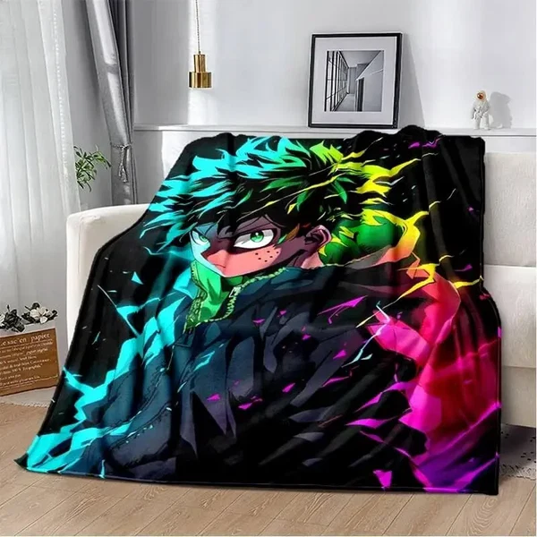 High-Grade My Hero Academia Izuku Throw Blanket Superior
