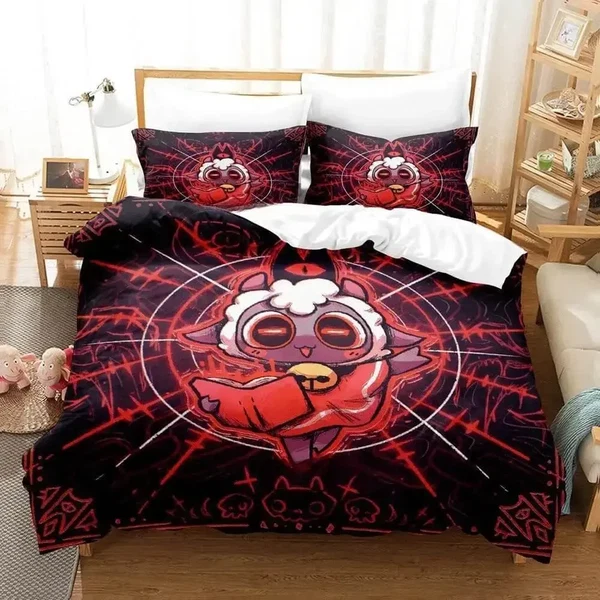 Consistent Game Cult Of The Lamb Duvet Cover Powerful