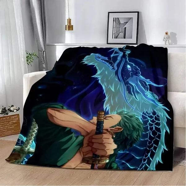 Unique One Piece Zoro 3D Anime Throw Blanket Luxury