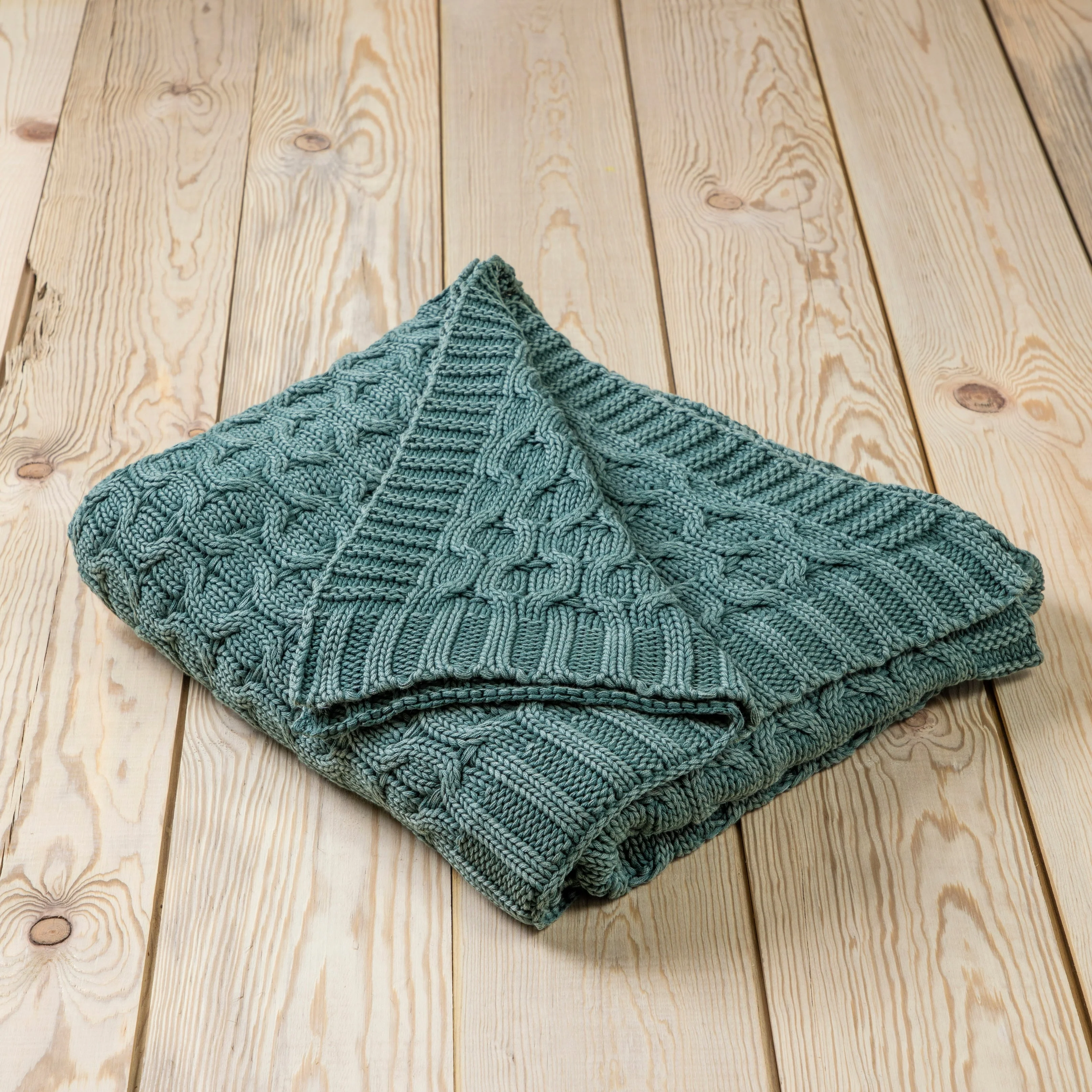 Authentic Belmont Throw Washed Green Long-Lasting