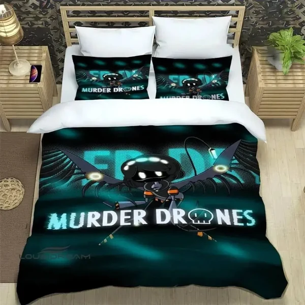 Solid Anime Murder Drones Cartoon Bedding Set Outstanding