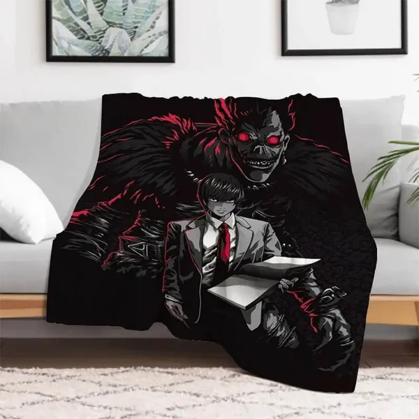 Authentic Anime Death Note Light Yagami Throw Blanket Original