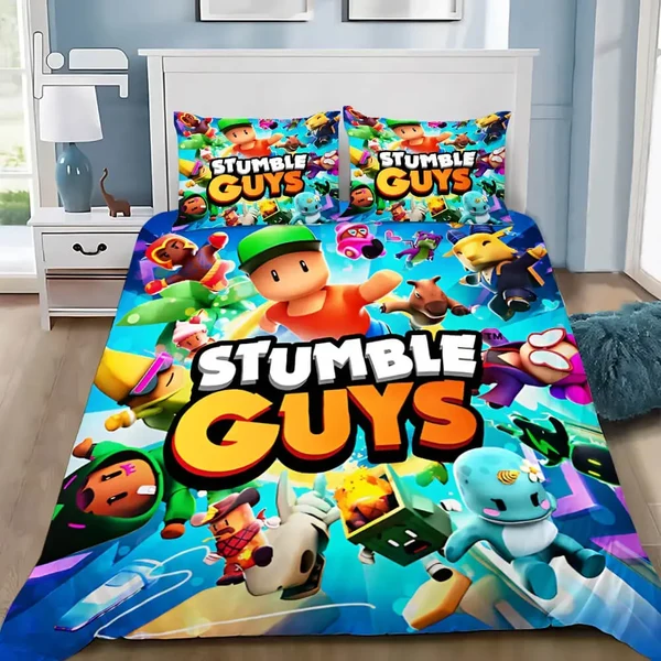 Clean 3D Stumble Guys Quilt Cover High-End