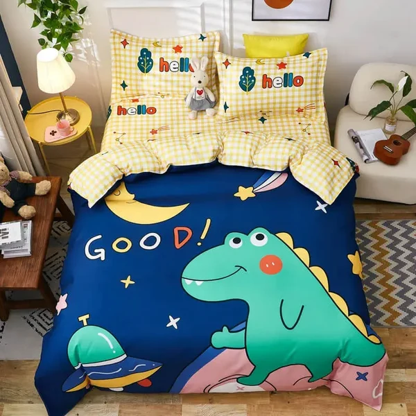 Convenient 3D Dinosaur Doona Cover Smooth