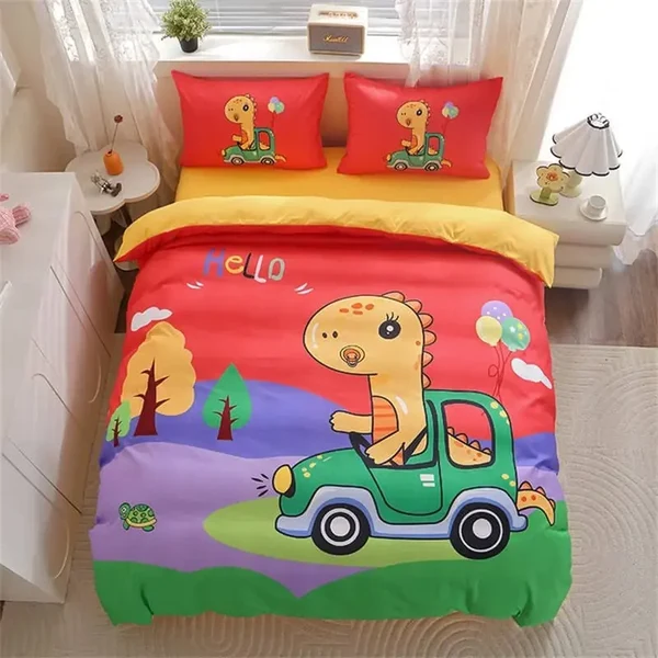 Green Baby Dinosaur Quilt Cover Certified