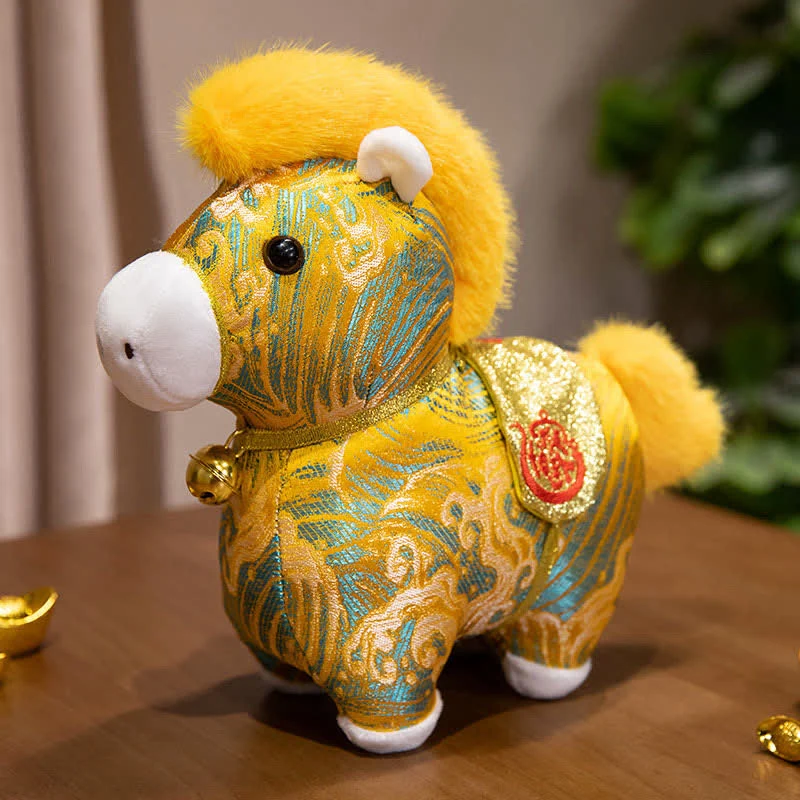 Certified Ownkoti Brocade Horse Zodiac Mascot Stuffed Animal Reliable