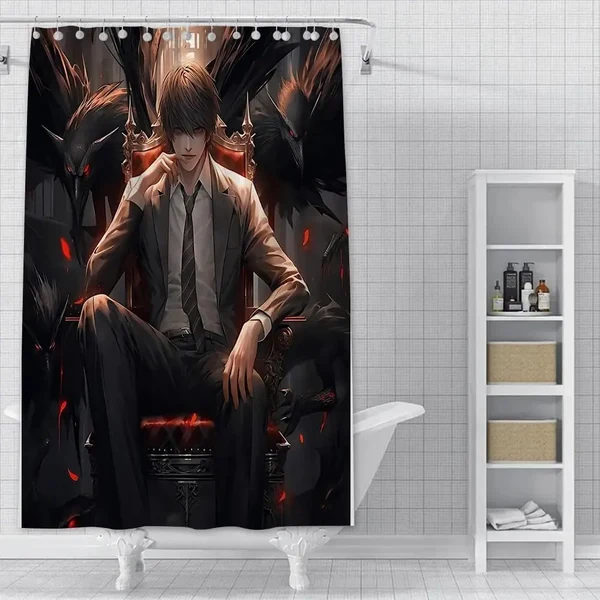 Convenient Light Yagami Shower Curtain Fast