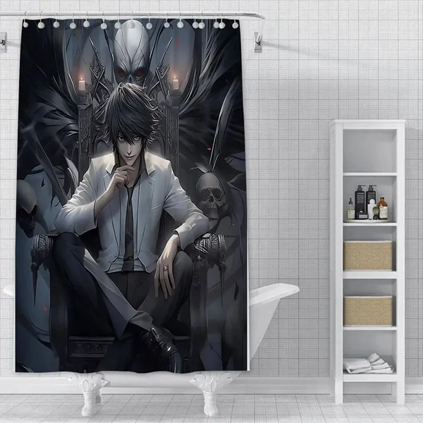 Trusted Light Yagami Anime Shower Curtain Certified