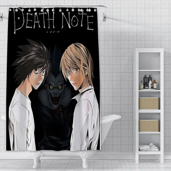 Classic Death Note Anime Shower Curtain Consistent