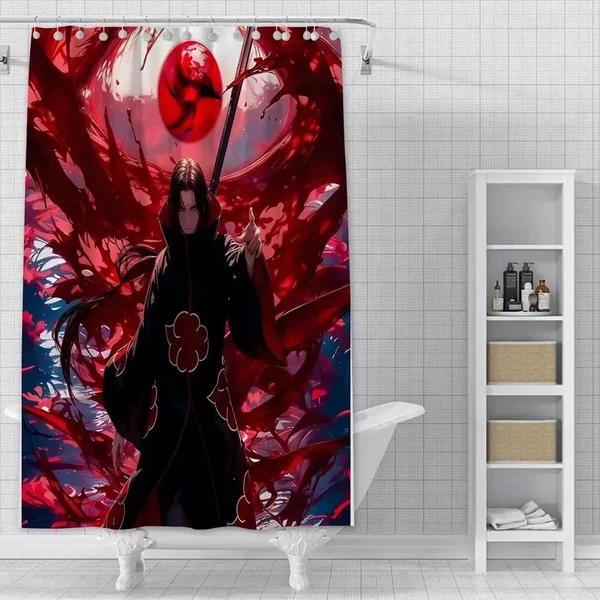 Exclusive Itachi Uchiha Shower Curtain Sustainable