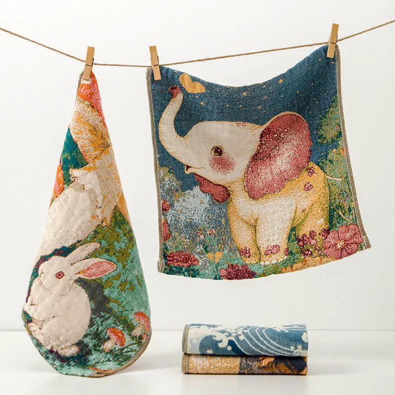 Safe Ownkoti Cute Animal Cotton Gauze Kitchen Towel Quality