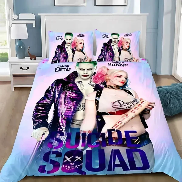 Enhanced Harley Quinn Joker Doona Cover Luxury