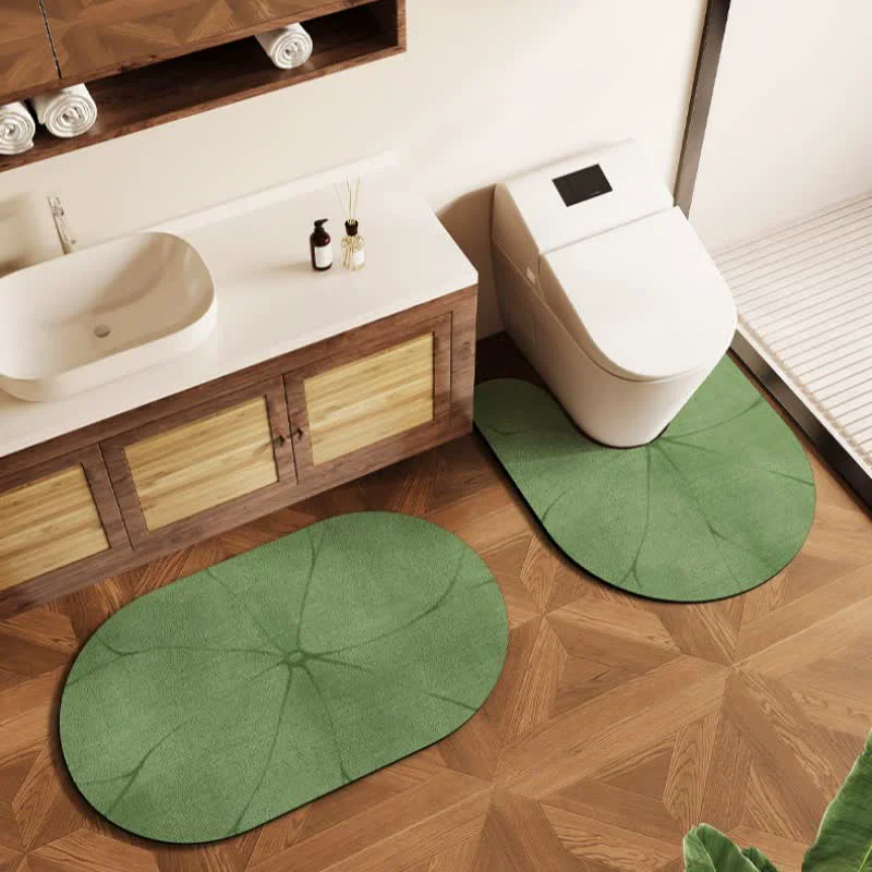 Durable Ownkoti Lotus Leaf Diatom Mud Bath Mat Recyclable