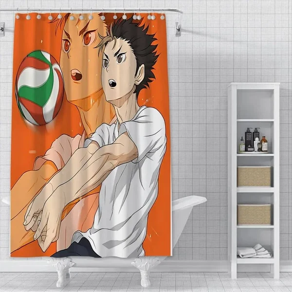 Practical Yu Nishinoya 3D Shower Curtain Lightweight