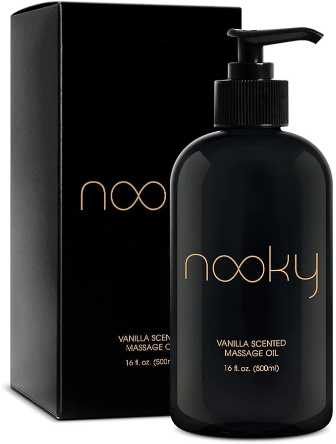 Effective Nooky Vanilla Massage Oil with Fractionated Coconut Oil.16 Ounce Responsible