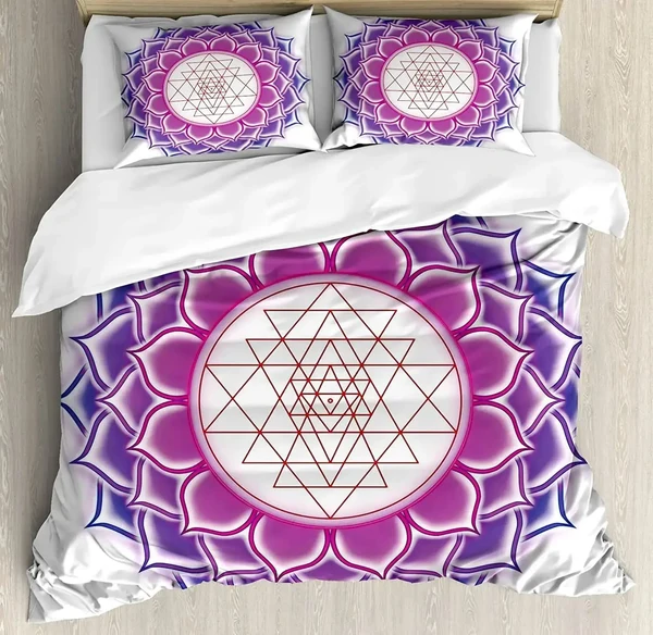 Breathable 3D Mandala Lotus Doona Cover Responsible