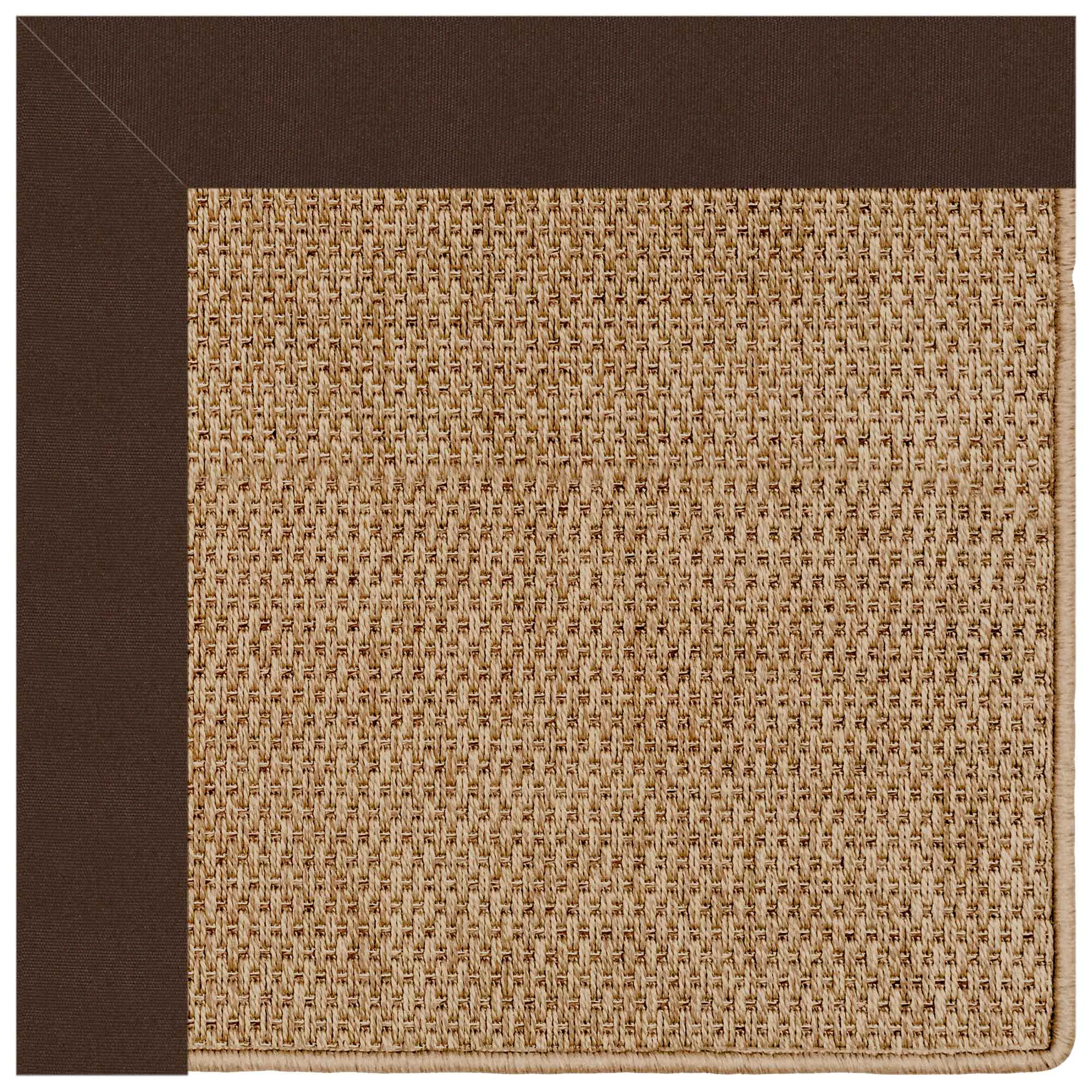 Pure Islamorada Rug – Basketweave Canvas Bay Brown Certified