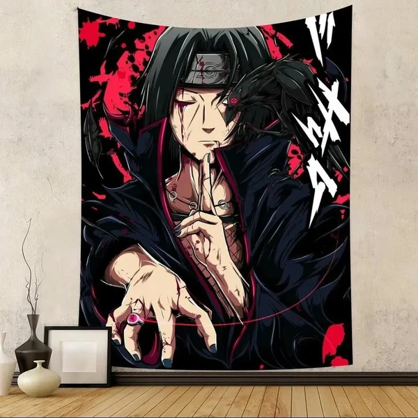 Innovative Itachi Akatsuki Wall Banner Secure