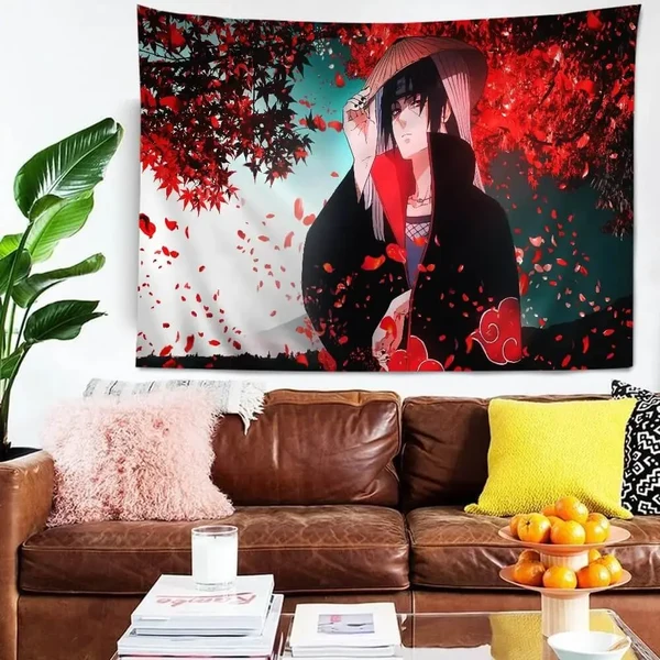 Verified Itachi Akatsuki Anime Wall Tapestry Lightweight