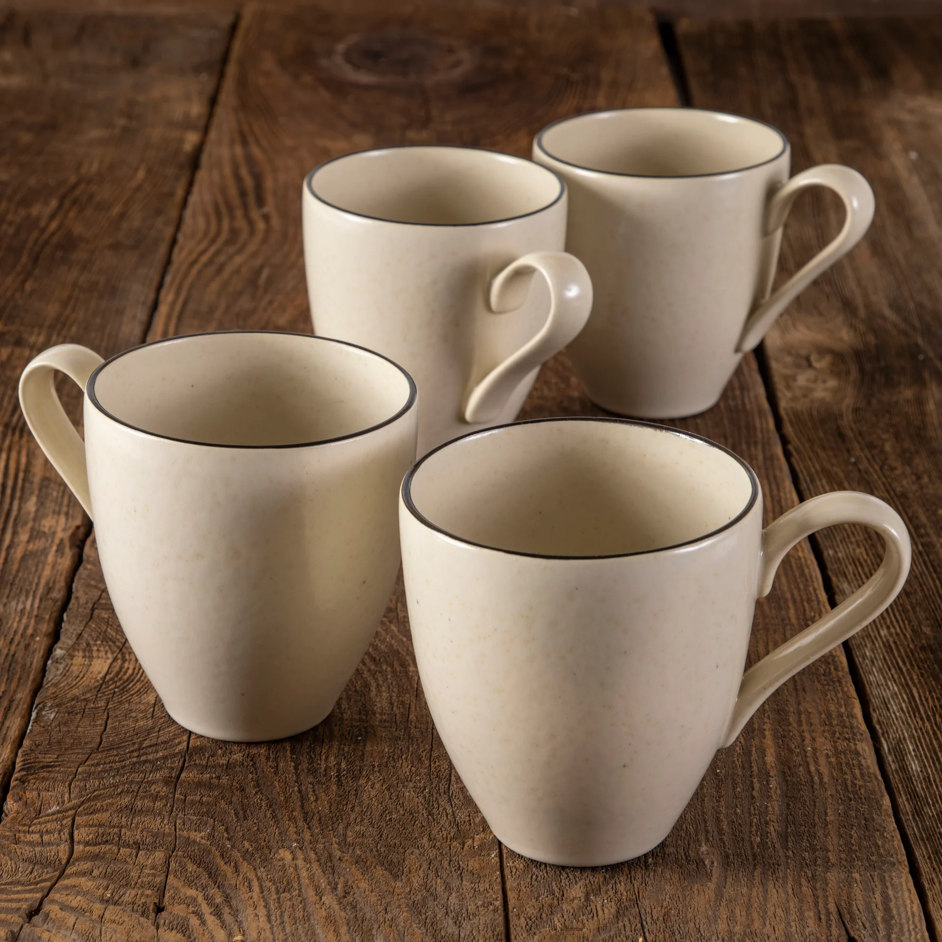 Healthy Augusta Mug Natural with Black Set of 6 Optimized