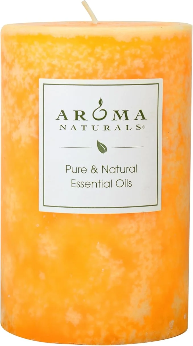Artisan Aroma Naturals Lavender Tangerine Essential Oil Scented Pillar Candle Quality