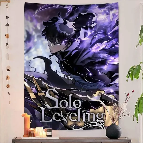 Optimized Solo Leveling Anime Wall Tapestry Powerful