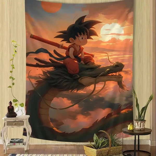 Innovative Premium Goku Anime Wall Art Tapestry Classic