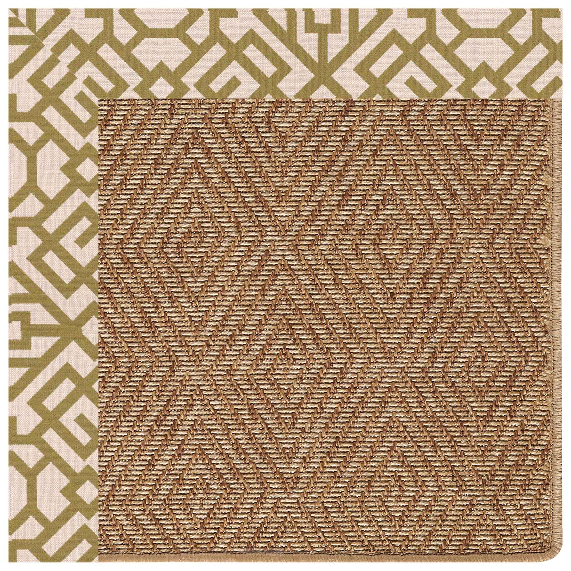 Genuine Islamorada Rug – Diamond Lattice Pesto Reliable