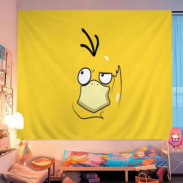 Innovative Psyduck Pokemon Wall Tapestry Advanced