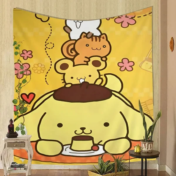 Authentic Pompompurin Cartoon Wall Hanging Tapestry Innovative