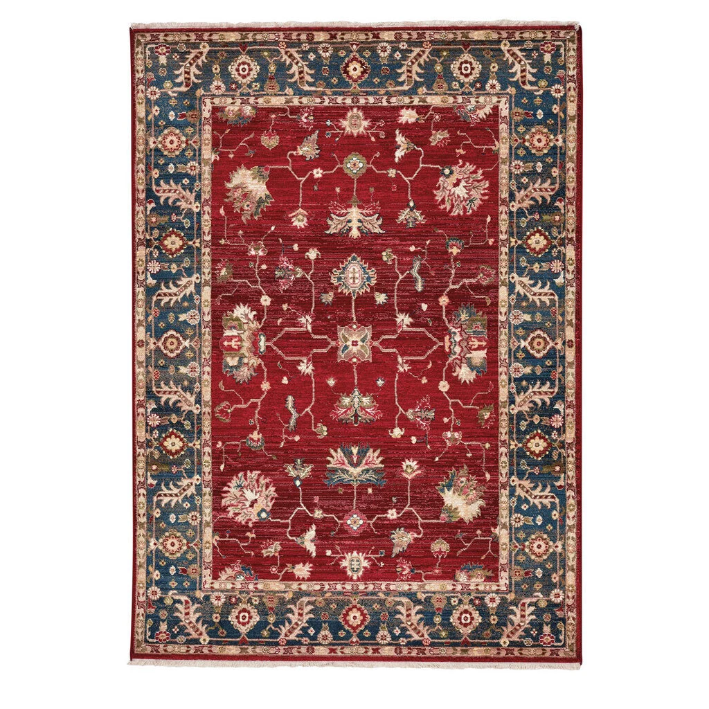 Comfortable Landis Rug – Keshan Crimson Navy Innovative