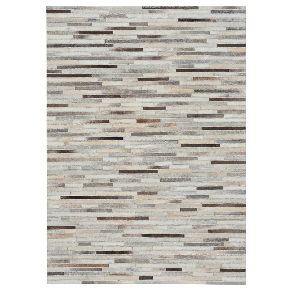 Clean Laramie Rug – Braided Stripe Grey Multi Luxury