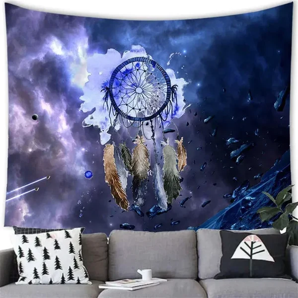 Outstanding Bohemian Dream Catcher Fabric Wall Mural Effective