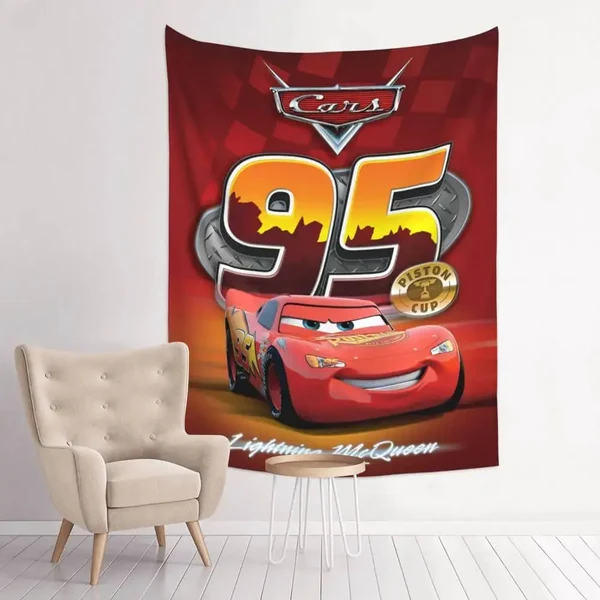Fine Lightning McQueen Tapestry Quality