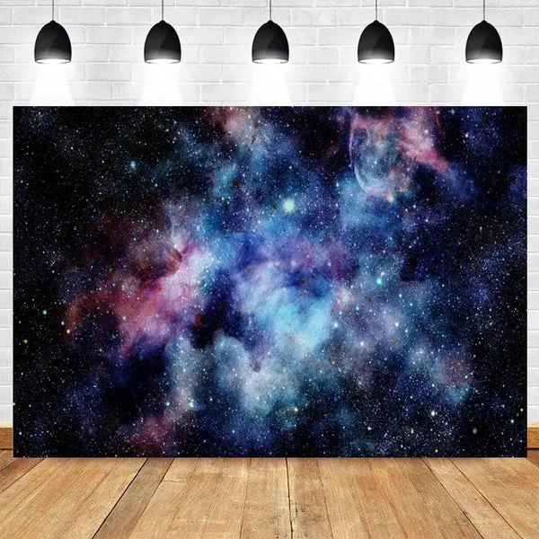 Eco-Friendly Celestial Galaxy Backdrop Banner Comfortable