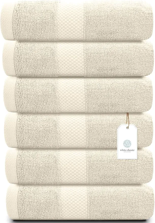 Contemporary White Classic Luxury Ivory Hand Towels Responsible