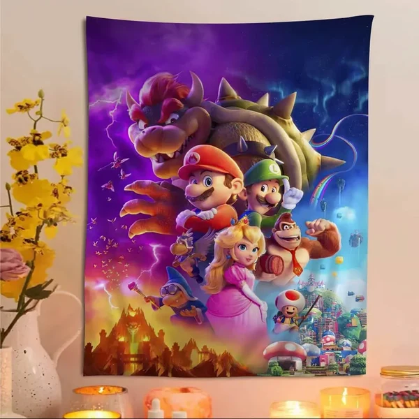High-End Super Mario Wall Hanging Tapestry Genuine