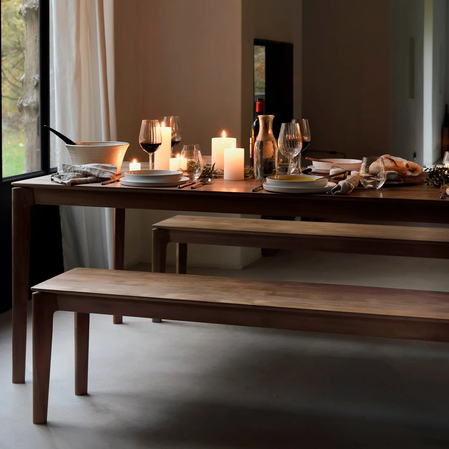 Environmentally Friendly Bok Solid Teak Bench 58 quot Consistent
