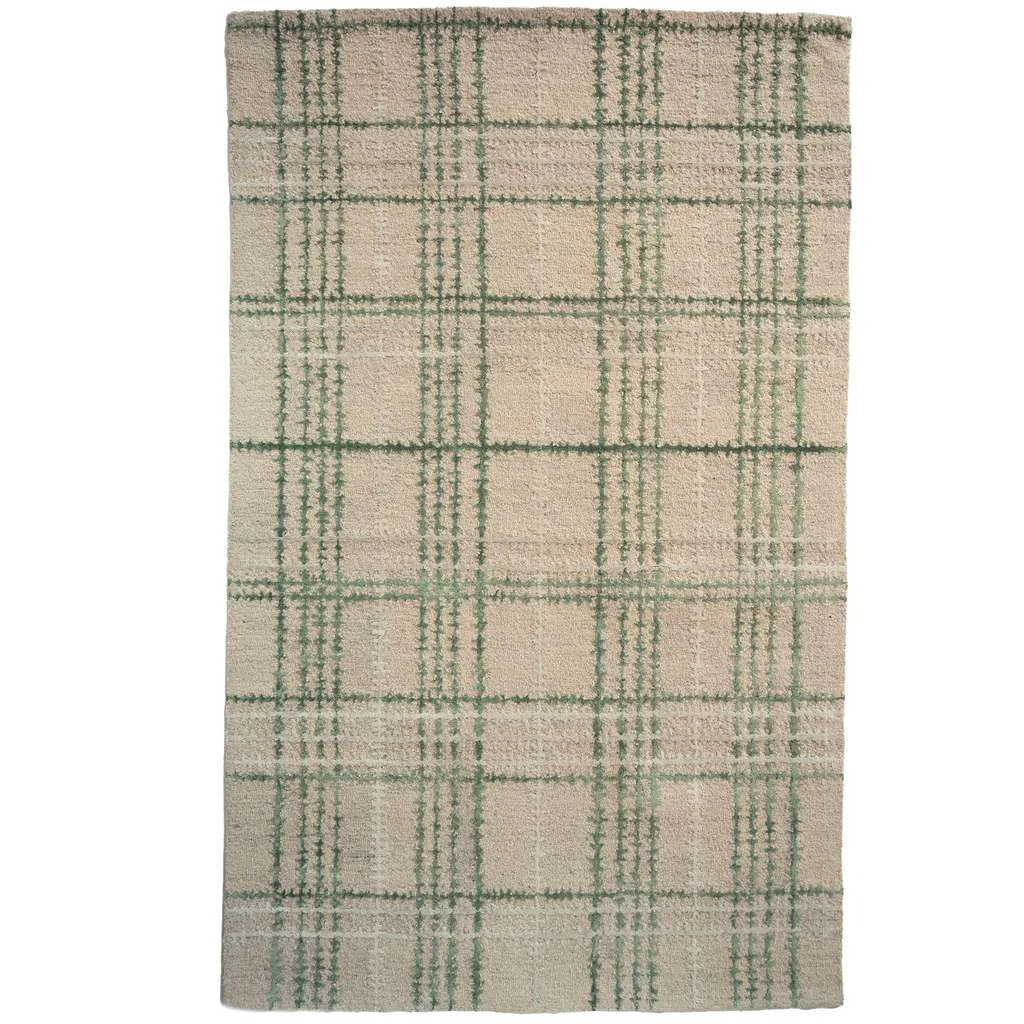 Advanced Tartan Moss Rug Pure