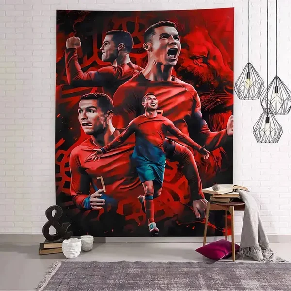 Premium Cristiano Ronaldo CR7 Tapestry Eco-Friendly
