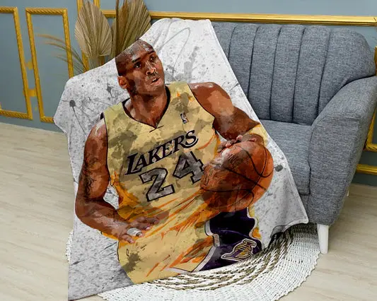 User-Friendly Basketball Athlete Flannel Blanket Convenient