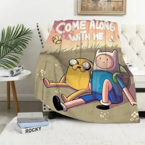 Modern Adventure Time Finn amp Jake Throw Blanket Safe