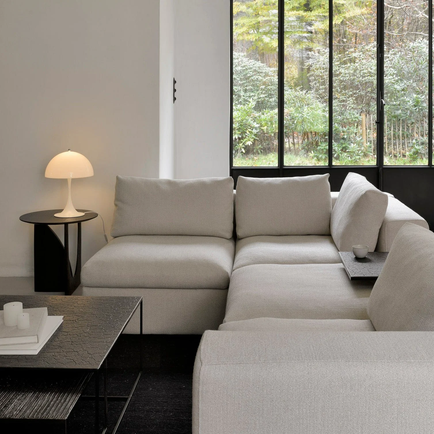 Carefully Designed Mellow Single Seater Eco Fabric Sofa Off White Proven
