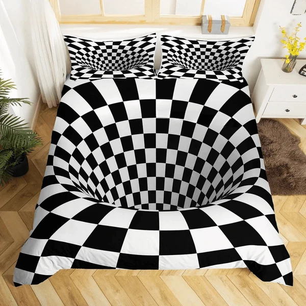 Verified 3D Vortex Illusion Quilt Cover Professional