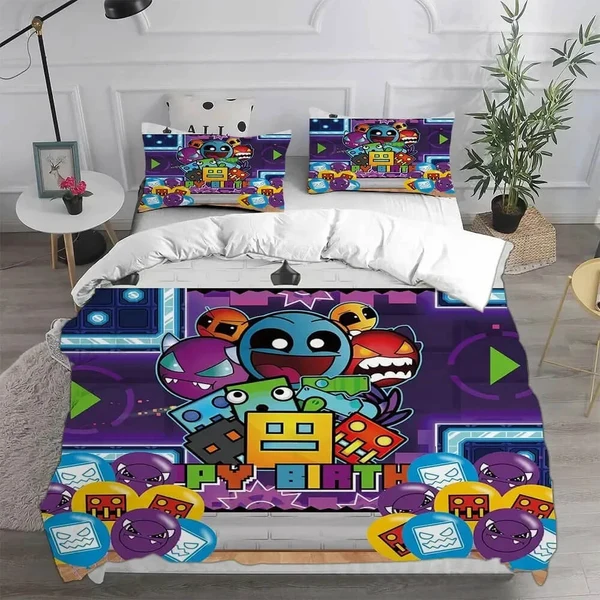 Genuine Geometry Dash 3D Doona Cover Functional